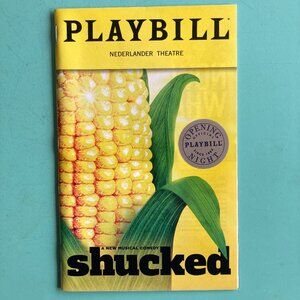 Silver Seal Shucked Playbill Andrew Durand Caroline Innerbichler Opening Night